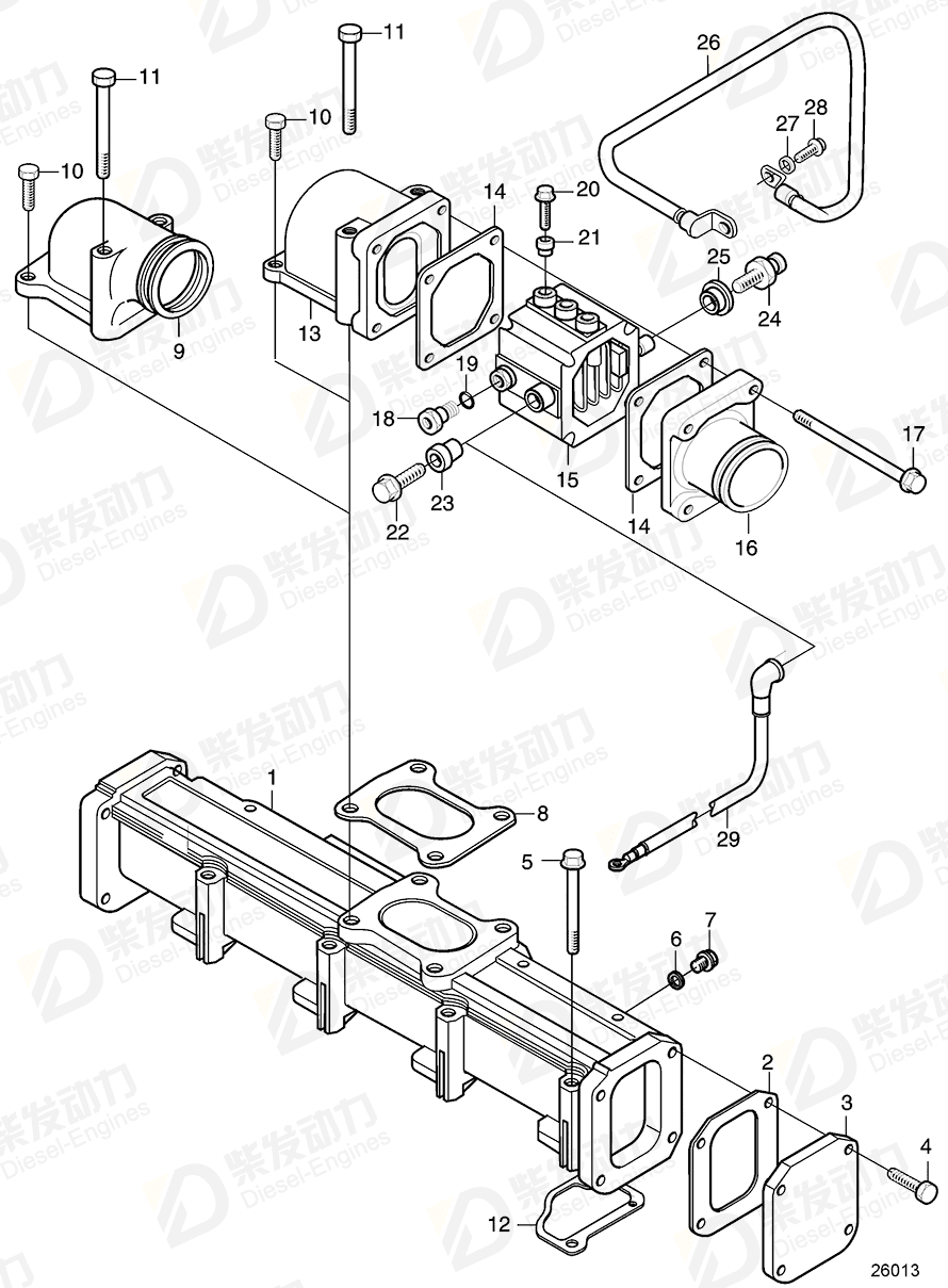 volvo penta Flange screw 20460124 Drawing volvo penta Flange screw 20460124 Drawing